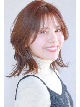 ガリカ 蔵前(Gallica) シースルーバング/やわらかく透明感のあるピンクベージュカラー