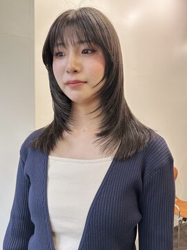 ニール 名古屋 伏見 丸の内(NEELU) 【Neelu_misa】レイヤーカット グレージュカラー