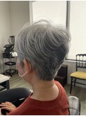 グレイヘアカット