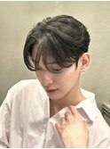 men's/メンズ/ダウンパーマ/黒染め/韓国/ブルーブラック/池袋