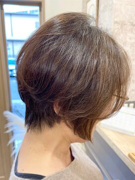 ジェービーヘア 稲毛(jb hair) 小顔にみえる前下がりショートボブココアベージュカラー