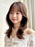 レイヤーカットアッシュカラーくびれヘアMI-73