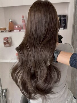 艶髪ショコラベージュレイヤーカット/ウェーブ