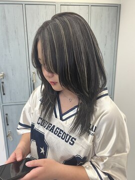 ロテ(LOTE.) 着物ヘア/大人ガーリー/ダークアッシュ/似合わせカット/一宮