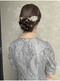 【パーティーヘアシニヨン】ヘアアレンジヘアセットカチモリ渋谷