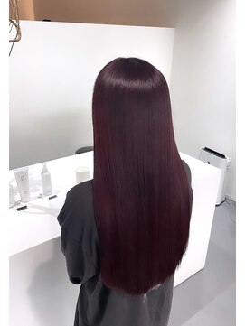 レフ(LEF) ワインレッド/ダブルカラー/ケアブリーチ/ハイトーン