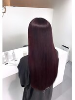 レフ(LEF) ワインレッド/ダブルカラー/ケアブリーチ/ハイトーン