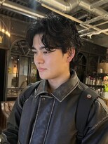 ノラ ヘアーサロン(NORA HAIR SALON)&nbsp;【石山】大人男子のセンターパートパーマ