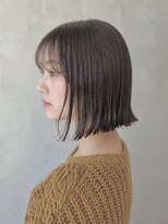 ジールサロン つくば本店 外ハネ 切りっぱなしボブ