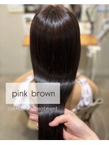 ティーズピーク(ty s peak)&nbsp;【cut+color+treatment】ワンカラー  × ほんのりピンクブラウン