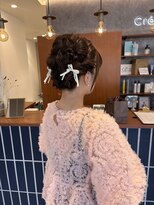 クレーデ 姪浜店(Crede)&nbsp;ツイスト三つ編みシニヨン
