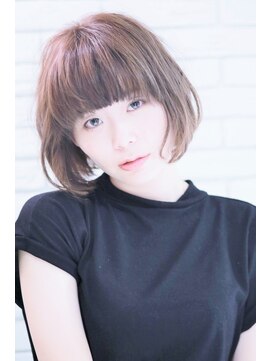 デイズ(Da-is) ミルクティーカラーとシースルーボブ