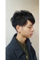 ヘアスペース クラージュ琴似店 くせ毛をいかしたパーマ風スタイル