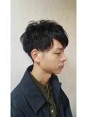 くせ毛をいかしたパーマ風スタイル