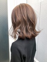 アルバム 新宿(ALBUM SHINJUKU)&nbsp;ココアベージュ_ハイライトカラーセミウェットウェーブ_ba274341