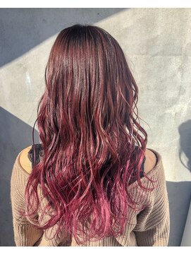 ナゴンスタイル(NAGON STYLE) チェリーピンク×バレイヤージュ