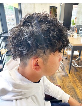 ガルボ ヘアー(garbo hair) #メンズパーマ#刈上げ#スパイラルパーマ#下村スタイル