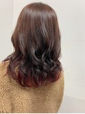【木下 カラー】ウェーブヘア×ダークブラウン