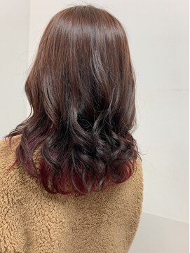 バサ 鷺ノ宮店(BASSA) 【木下 カラー】ウェーブヘア×ダークブラウン