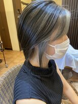 ヘアーリゾート トリップ(Hair Resort Trip)&nbsp;インナーグレージュ×ネイビーブラウン