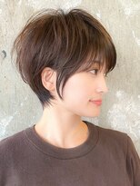 ロビー 表参道(ROBBY)&nbsp;分け目なしショートボブ/小顔/表参道/30代40代50代