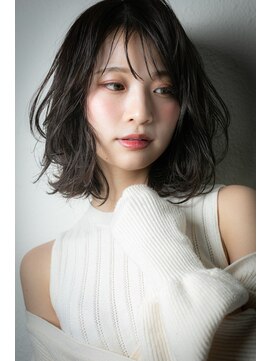 カバーヘア ブリス 川口(COVER HAIR bliss) シースルーバング大人フェミニンボブルフTa1川口20代30代40代