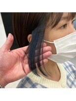 ツキ 横浜店(tuki)&nbsp;イヤリングカラーインナーカラーハイライトレイヤーケアブリーチ