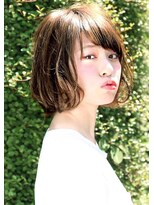 ラミ(L'ami)&nbsp;☆ プラチナグレージュ × 毛束感  クセ毛風 bob ☆