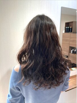 ヘアーサロンフレア ニュアンスパーマ　ロング