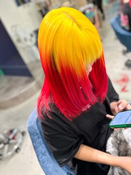 ボックスミコ(Box mico.) 【イエロー×レッド】超目立つ☆個性派デザインカラー