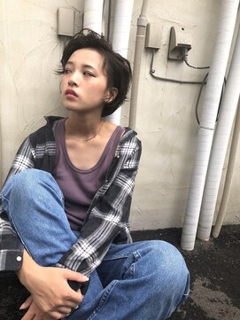 イフ 高崎本店(Ifh) ショート×ダークアッシュ【Ifh本店高崎/高崎市/高崎イオン近く