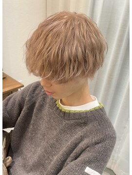 メルシー(merci.) ミルクティーブロンド無造作マッシュ