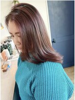 アーブル ヘアーアンドメイク(ARBRE) ピンクブリーチハイライトダブルカラー髪質改善トリートメント