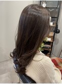 大人可愛いブラウンブルーカラー