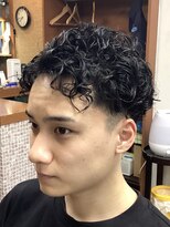 コダマ 新大塚店(KODAMA)&nbsp;スペインカールツーブロックパーマスタイル（ベリーショート）