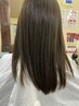 【平日限定お試し】　当店人気NO1　お手入れ楽々　酸性ストレート＋カット