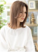 かきあげバングハイライト小顔くびレイヤーc5川口20代30代40代