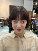 ワイドバング×ミニボブ
