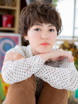 カバーヘア ブリス 志木南口駅前店(COVER HAIR bliss) インナーカラーくせ毛風マッシュショートc6志木20代30代40代