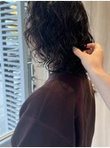 朝のセット簡単^ ^レディースパーマ