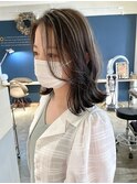 【CROP】ハイライト×白髪ぼかし×グレージュ