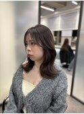 暗髪透明感カラー