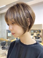 エリマバイフィフス 調布(elima by fifth)&nbsp;調布レディースショート丸みボブワンカラーショコラグレージュ