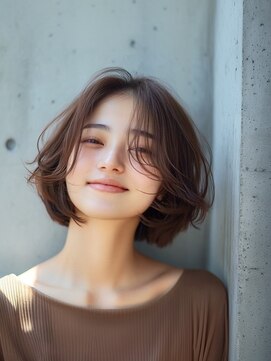 ピリオド(period.) ナチュラルボブ/くせ毛風ウェーブ/エアリーカール