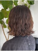 ボブ×波巻きパーマ 《出海》