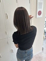 ネウィ 広島(newi)&nbsp;オリーブグレージュ/ダブルカラー/切りっぱなしボブ/髪質改善