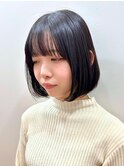 似合わせコンパクトボブ◇暗髪カラー・ショートボブ