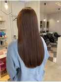 20代30代小顔◎ナチュラルブラウン×韓国風レイヤーロング