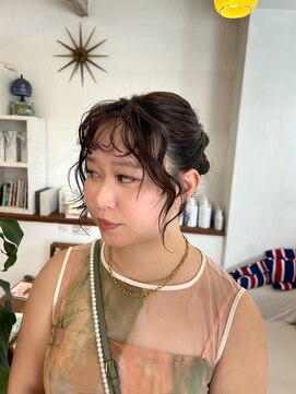 グリーク(GREEK) ショートヘアアレンジ/ショートまとめ髪/ヘアセット/ちさき