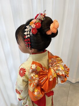 アロー(arrow) 7歳七五三!日本髪アレンジ【もえみ】
